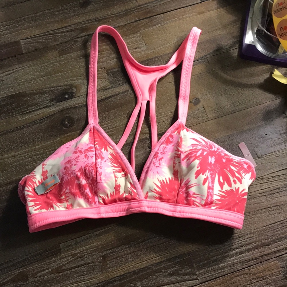 Maaji Reversible Scoop Halter Top -Pink Flamingo - Picture 4 of 8